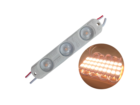 Módulo LED Inyectado 3 SMD 2835 - 1.2W - Blanco Cálido 3000K