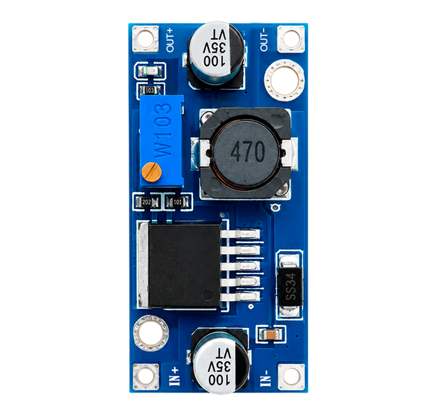 Módulo Regulador de Voltaje Step-Down LM2596 (Reductor DC-DC Ajustable)