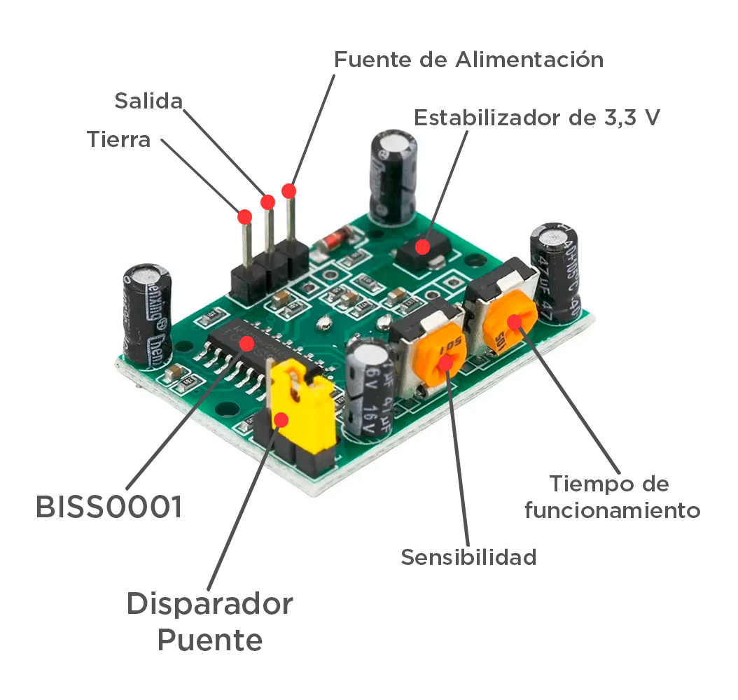 Módulo Sensor de Movimiento PIR HC-SR501