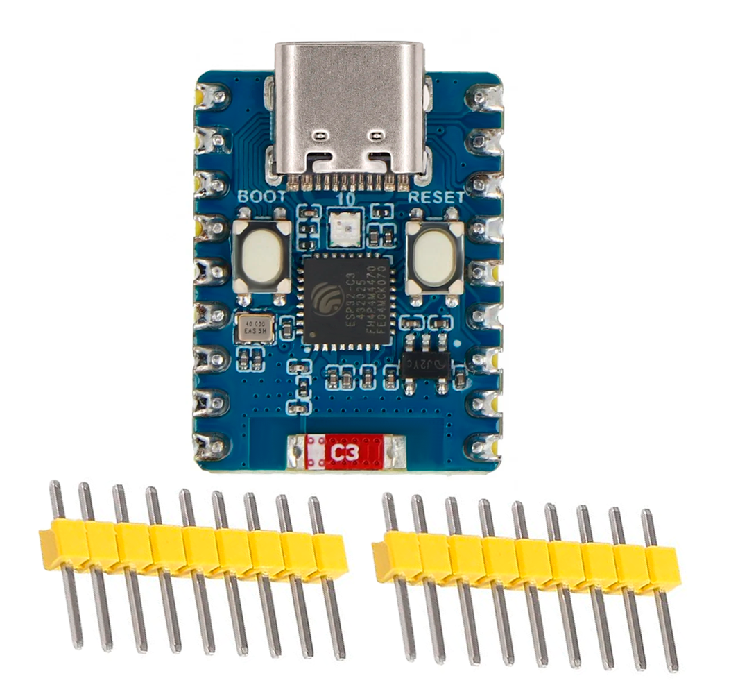 Módulo de Desarrollo ESP32-C3 SuperMini Zero (Wi-Fi + Bluetooth 5.0 LE / USB Tipo C)