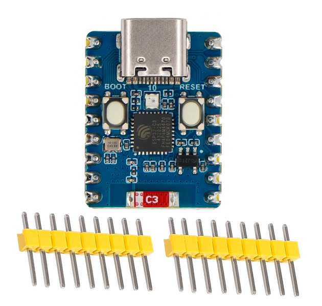 Módulo de Desarrollo ESP32-C3 SuperMini Zero (Wi-Fi + Bluetooth 5.0 LE / USB Tipo C)