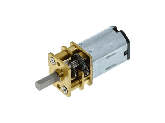 Motor Reductor 12V DC / 200 RPM - Eje de 10mm de Alta Precisión