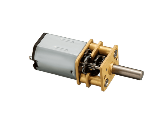 Motor Reductor 6V DC / 100 RPM - Eje de 10mm con Piñonería Metálica