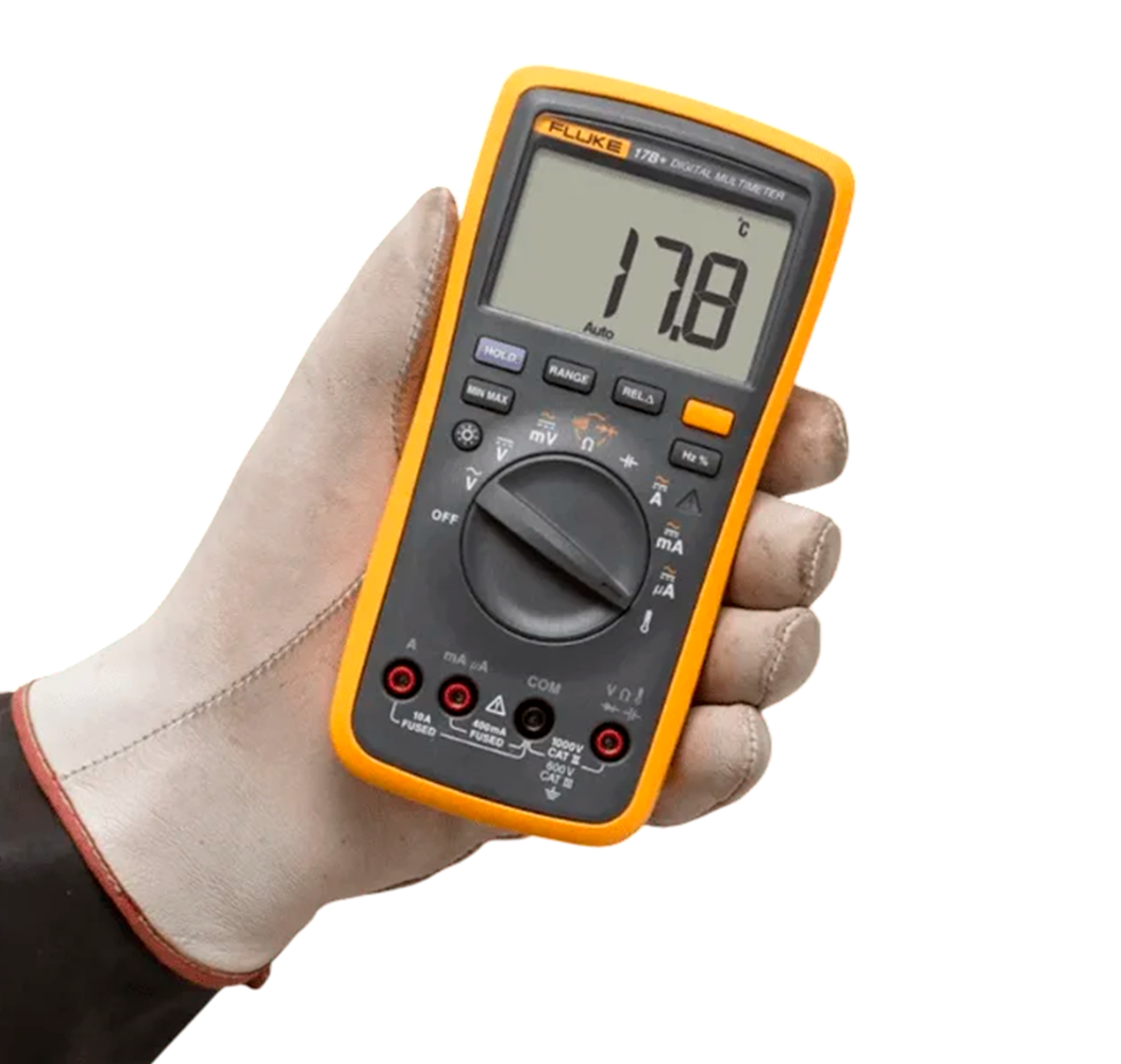 Multímetro Digital Fluke 17B+ (Con Medición de Temperatura y Modo Relativo)