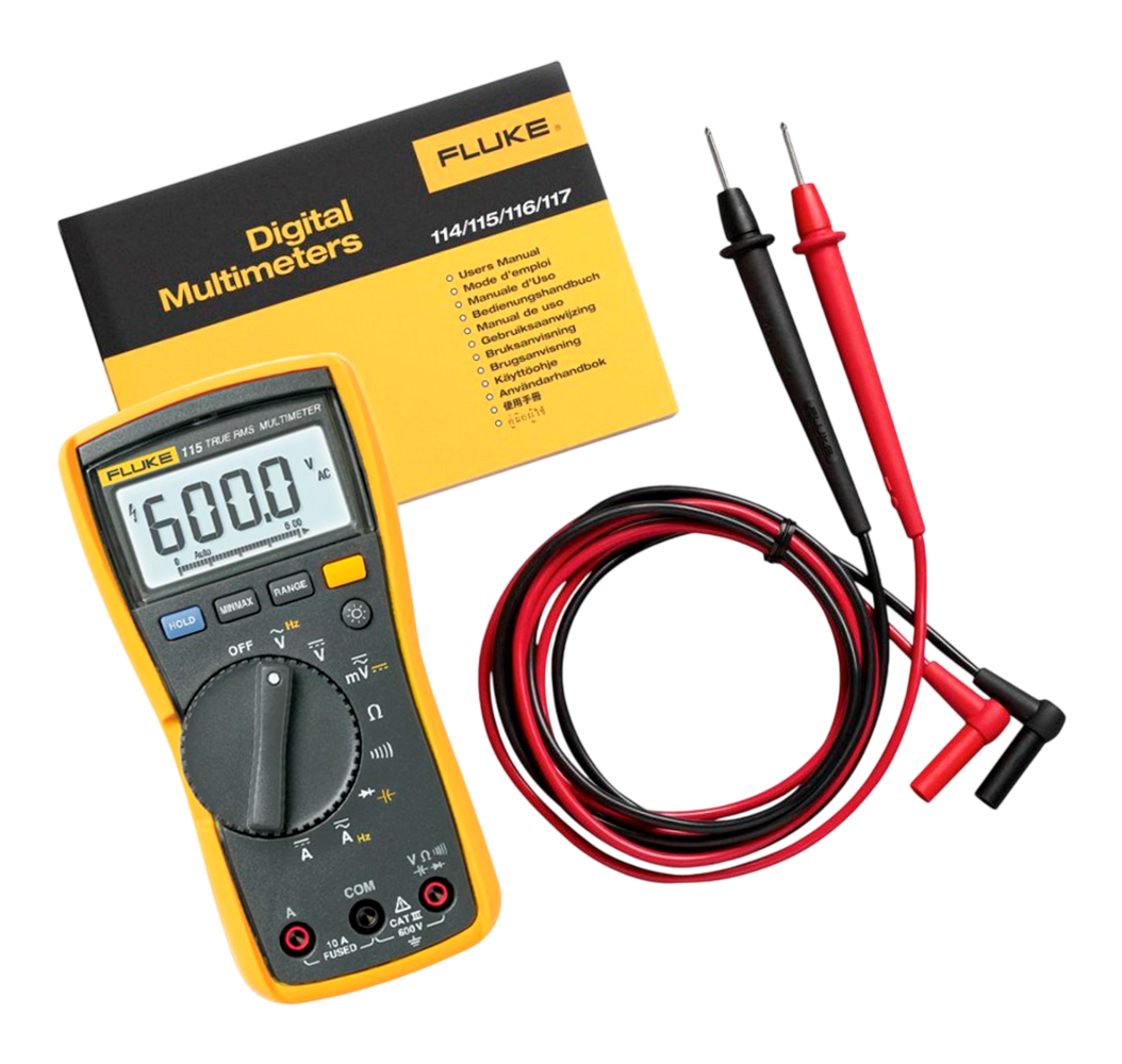 Multímetro Digital Profesional Fluke 115 True RMS (CAT III 600V)