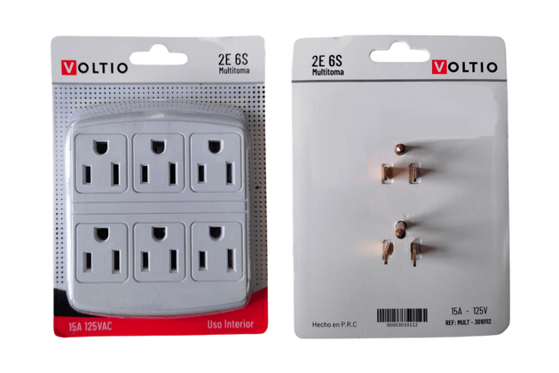 MULTITOMA 6 SAL 2E CON POLO TIERRA