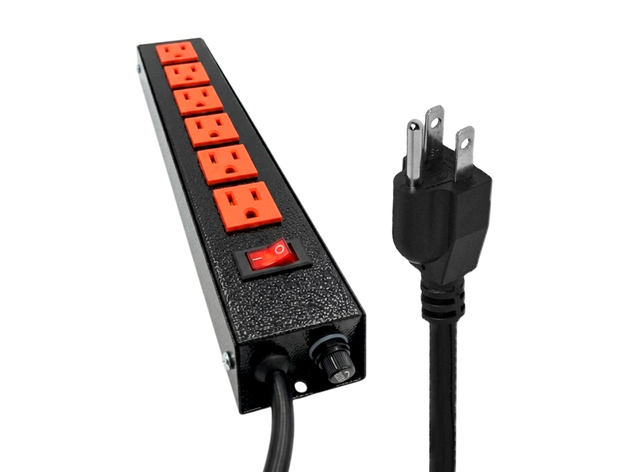 Multitoma Lineal de 6 Servicios con Polo a Tierra