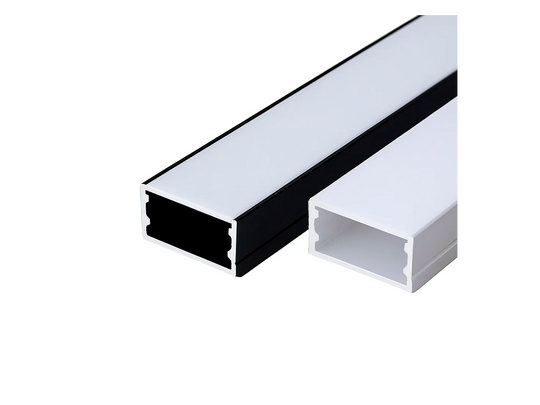 PERFIL DE ALUMINIO 3 METROS BLANCO Y NEGRO