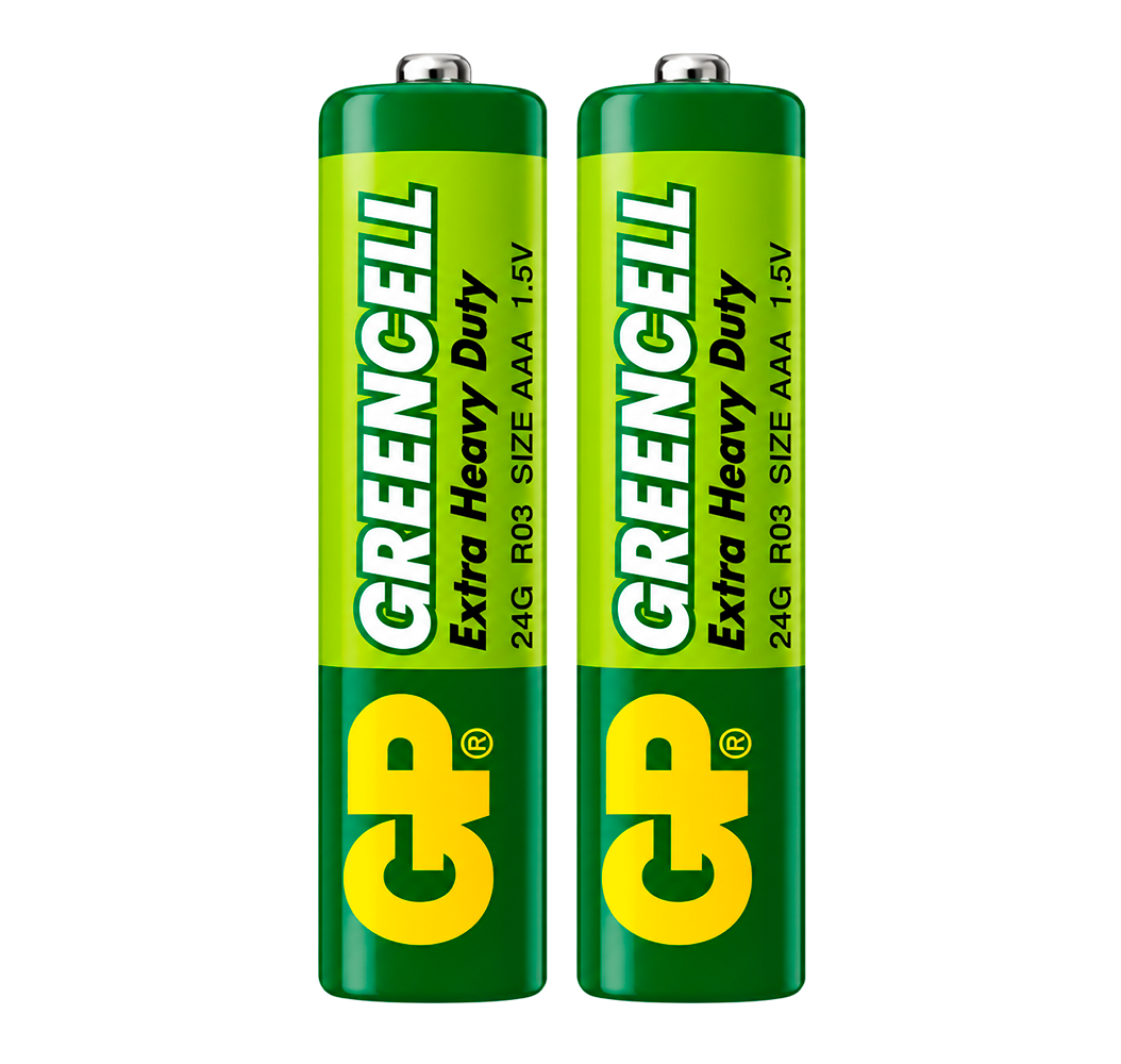 Pilas AAA de Carbón Cinc GP Greencell (Paquete x2 Unidades)