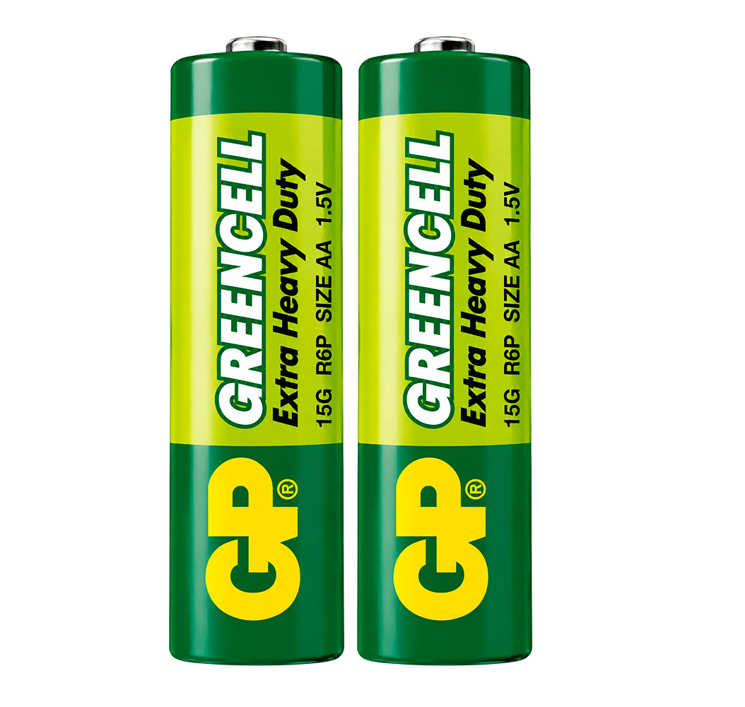 Pilas AA de Carbón Cinc GP Greencell (Paquete x2 Unidades)