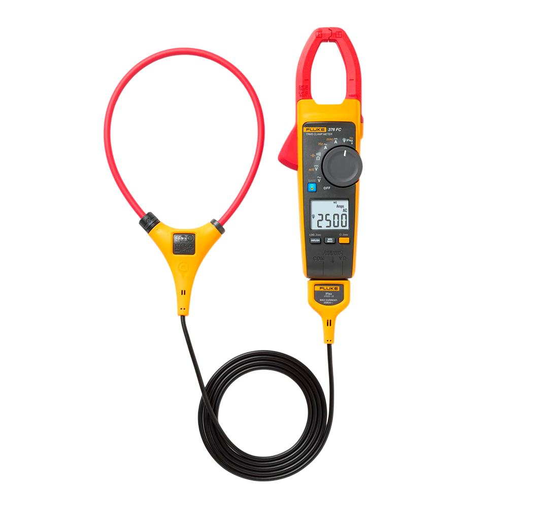 Pinza Amperimétrica True RMS Fluke 376 FC con Sonda Flexible iFlex® (1000V AC/DC)