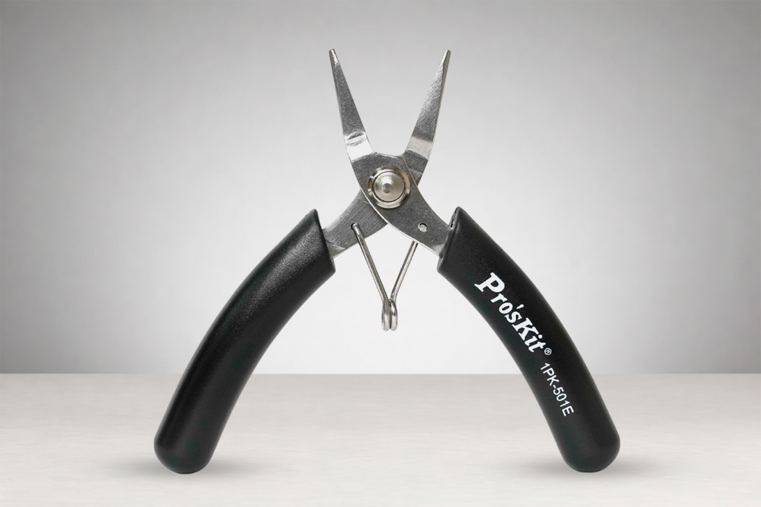 Pro'skit 1PK-501E Mini Pinza de Punta Micro-Larga | Precisión en Electrónica y Micro-Sujeción