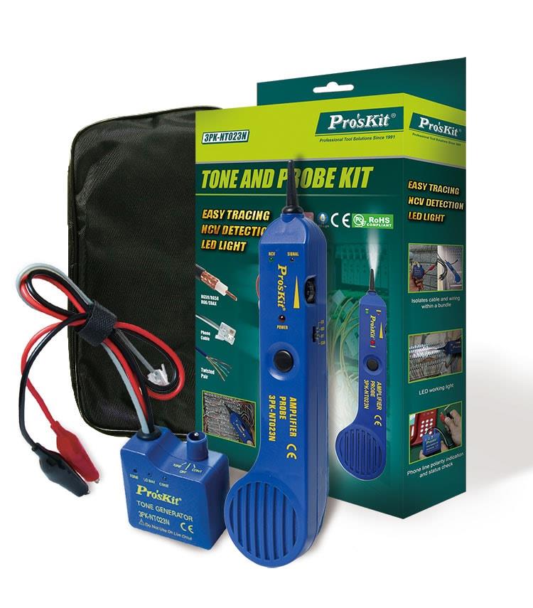 Pro'skit 3PK-NT023N Generador de Tonos y Sonda | Localizador de Cables Profesional