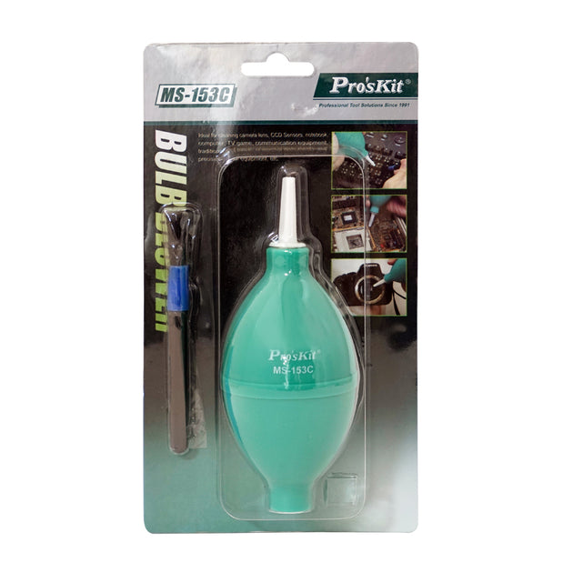 Pro'skit MS-153C Bola Sopladora de Polvo con Cepillo | Limpieza Técnica de Precisión