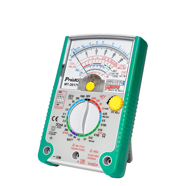Pro'skit MT-2017N Tester / Multímetro Analógico Profesional | Alta Precisión y Protección Extrema