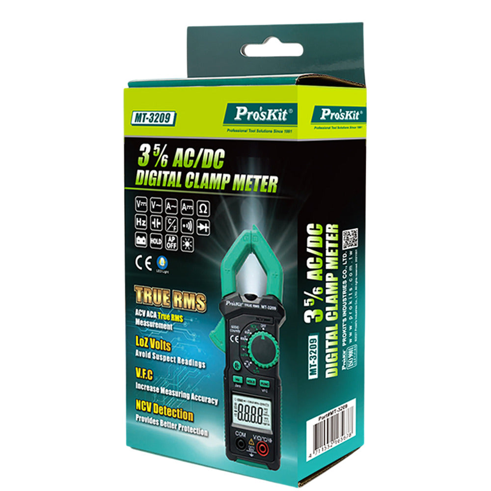 PINZA VOLTIAMPERIMETRICA PROSKIT MT-3209