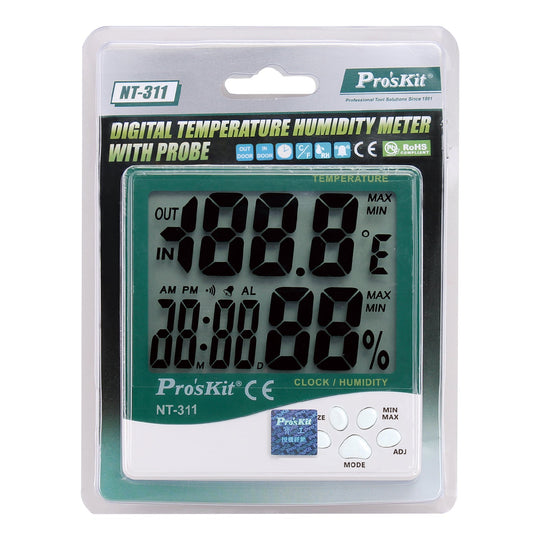 MEDIDOR DE HUMEDAD Y TEMPERATURA PROSKIT NT-311 