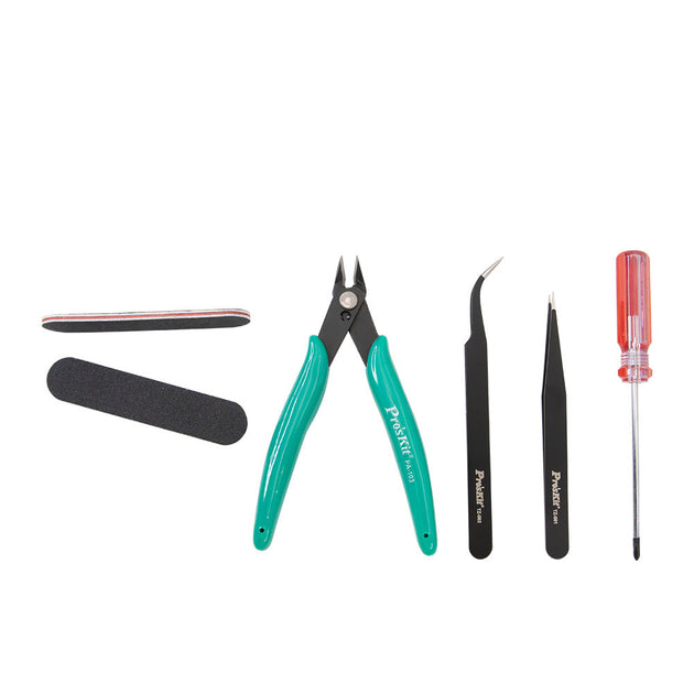KIT HERRAMIENTA ELECTRONICA 6 PIEZAS PROSKIT PK-605