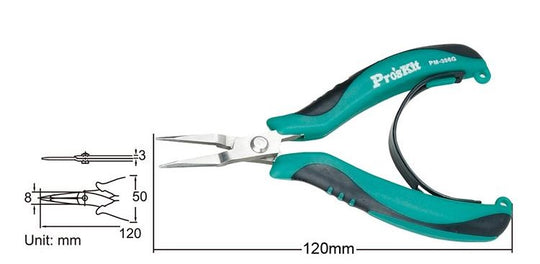 Pro'skit PM-396G Cortafrio de Acero Inoxidable de Precisión | Resistente a la Corrosión