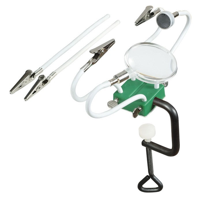 Pro'skit SN-394 Soporte de Tercera Mano con Lupa y Base Magnética | Estación de Soldadura de Precisión