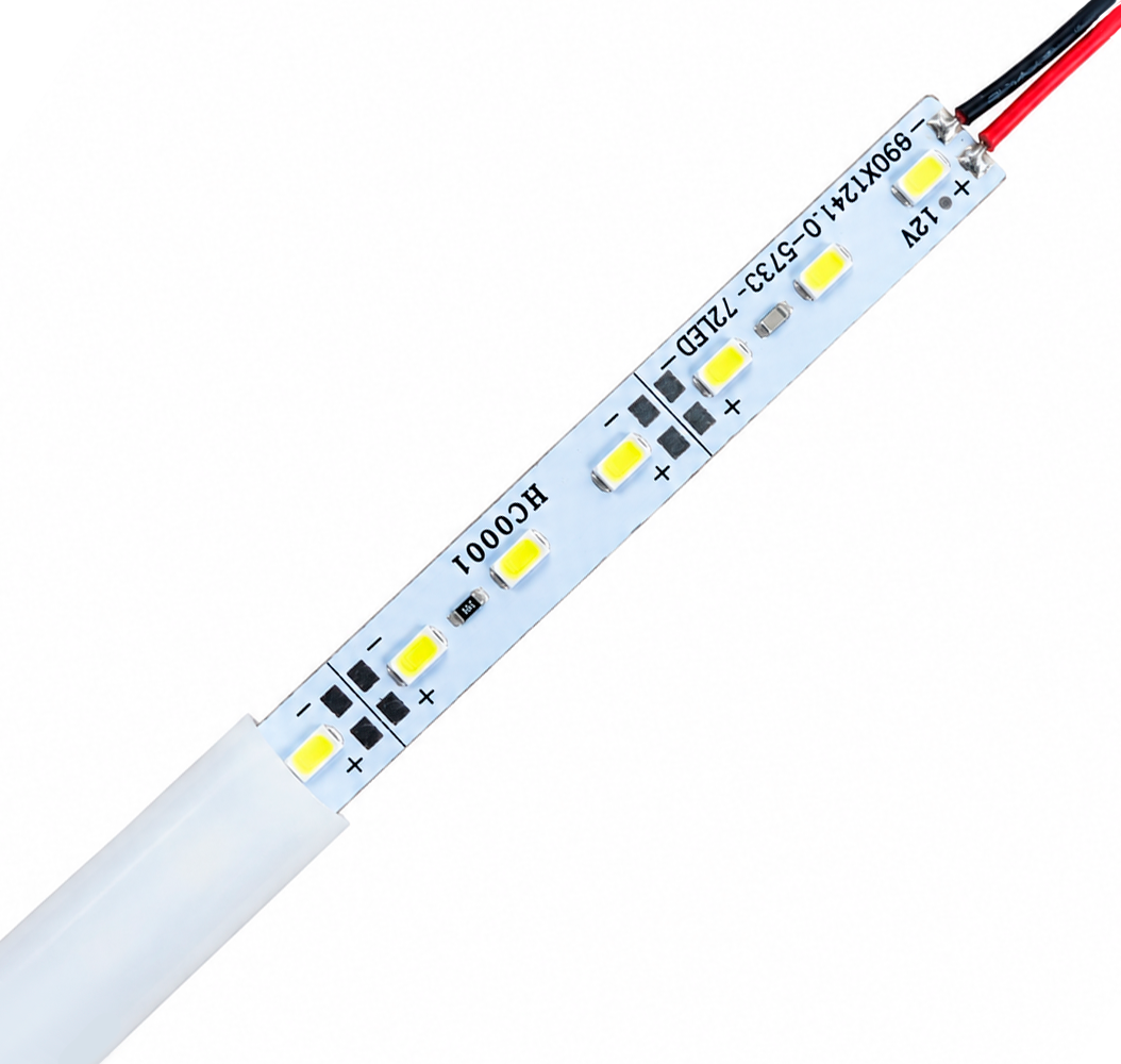 Regleta LED SMD 5730 72 LED/m Blanco con Perfil de Aluminio (1 Metro) - Marca Beetri