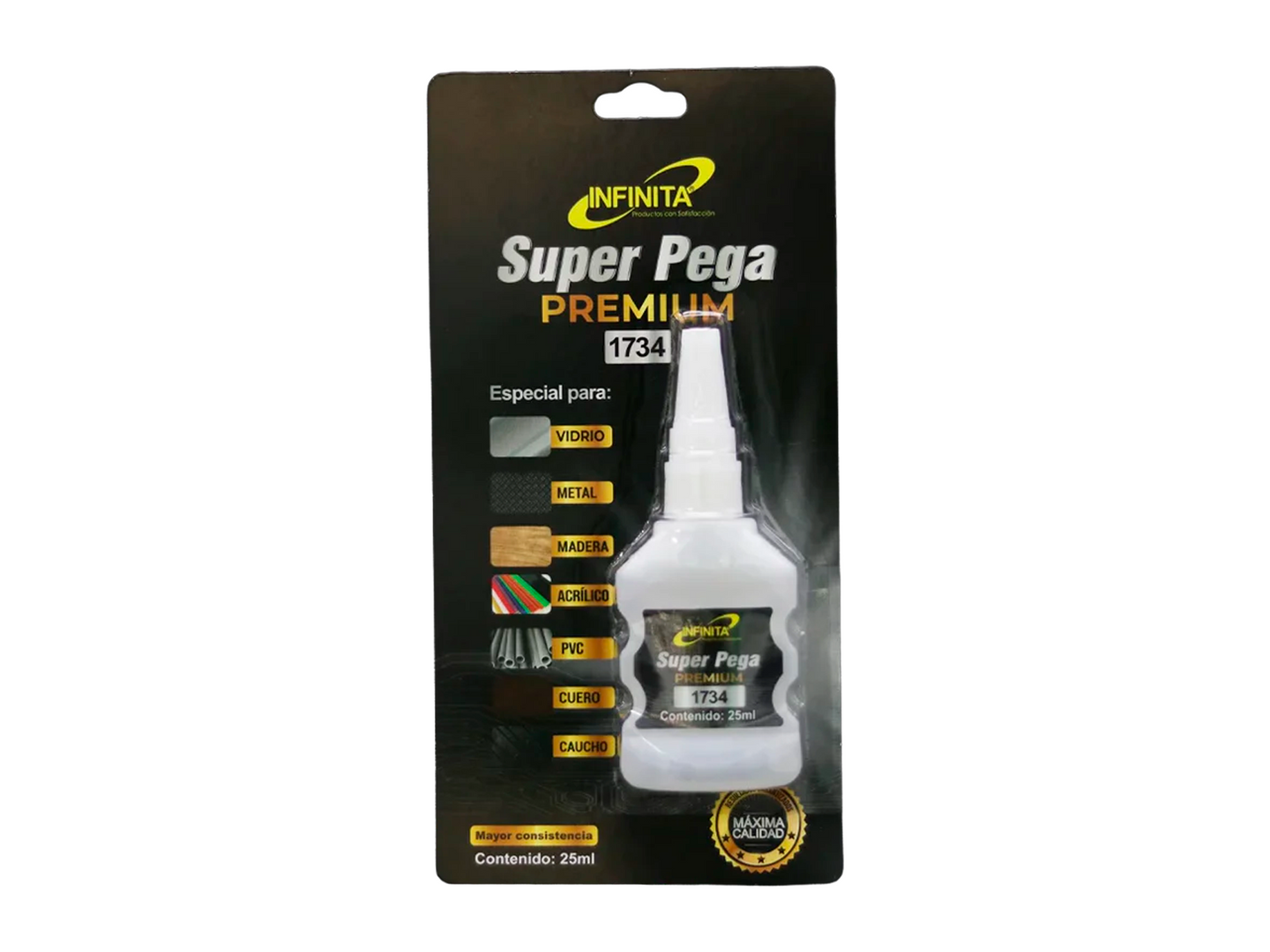 Super Pega Premium 25ml - Adhesivo de Cianoacrilato de Alta Resistencia