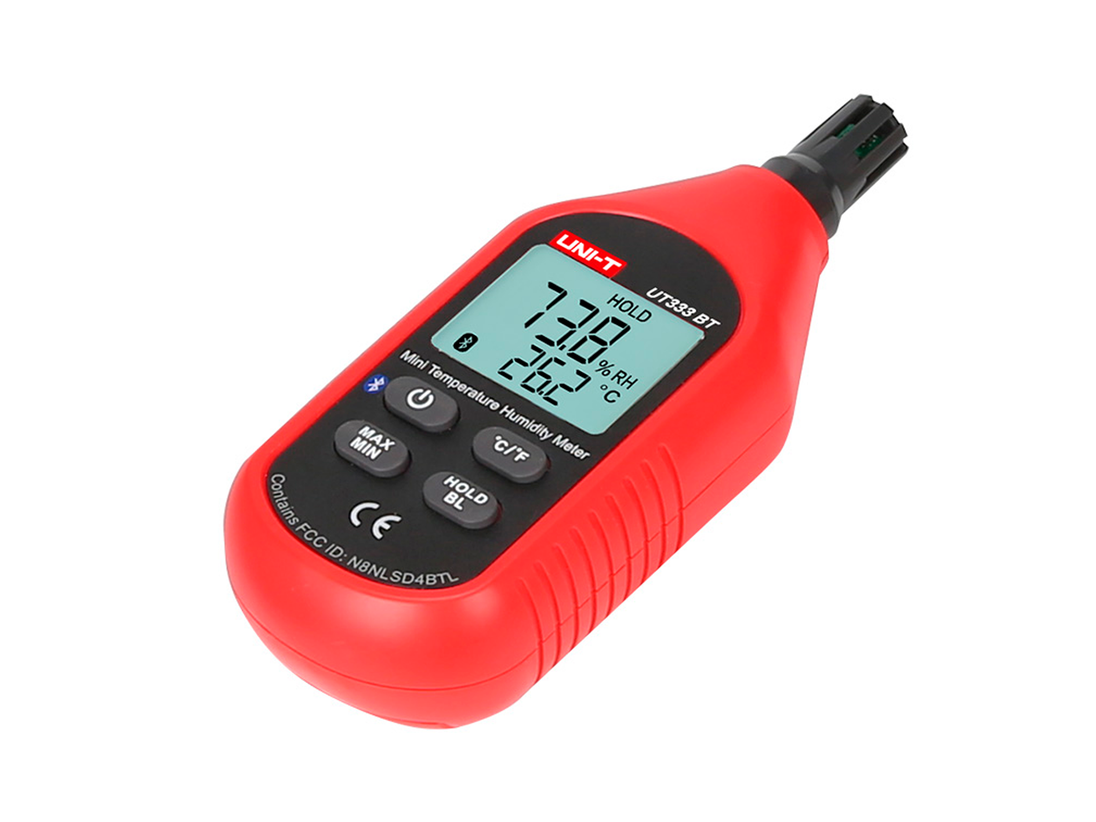 UNI-T UT333BT Mini Termohigrómetro Digital Bluetooth - Cumplimiento RETIE y Auditorías de Climatización