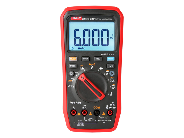UNI-T UT17B-MAX Multímetro Digital Industrial True RMS (Cumplimiento RETIE / Certificación Eléctrica Colombia)