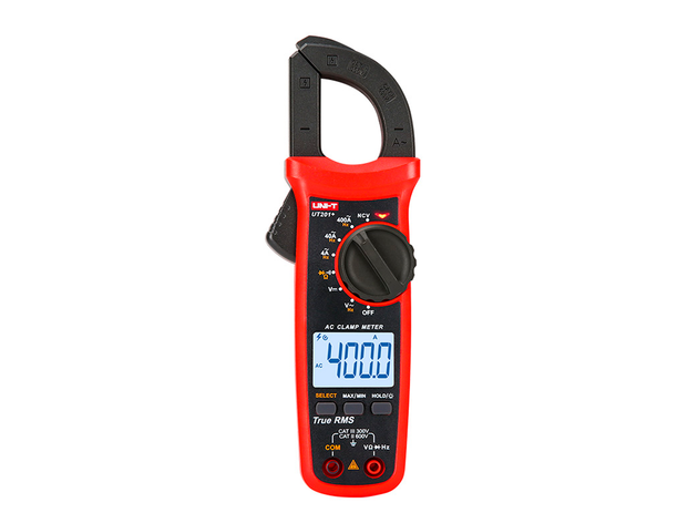 UNI-T UT201+ Pinza Amperimétrica Digital AC 400A - Cumplimiento RETIE para Instalaciones Eléctricas