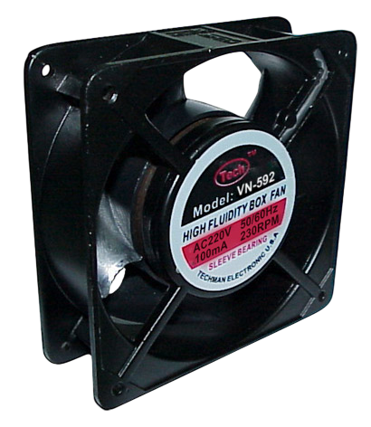VENTILADOR 220V 5 ASPAS METALICO 12X12X3.8