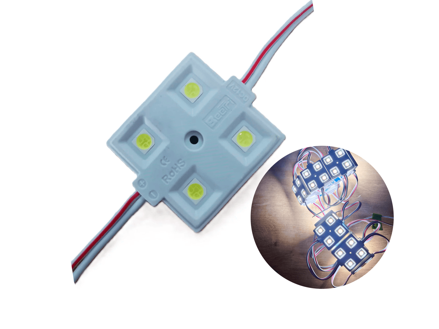 MODULO LED 4 LED CUADRADO 12V BEETRI