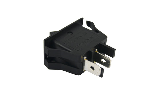 SWITCH BALANCIN 2PINES 2POSICIONES 15A 32X16 MEDIANO NEGRO